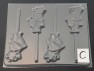 138sp Honey Bear Chocolate Candy Lollipop Mold FACTORY SECOND